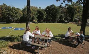 Independent Catholic School Summit NJ | Best Private School Summit NJ | Student Lunch Outside