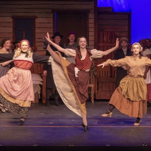 Upper School students perform Fiddler on the Roof